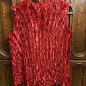 Addition Elle Satin Red Blouse